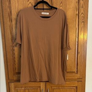 We The Free Brown Short Sleeve Tee
